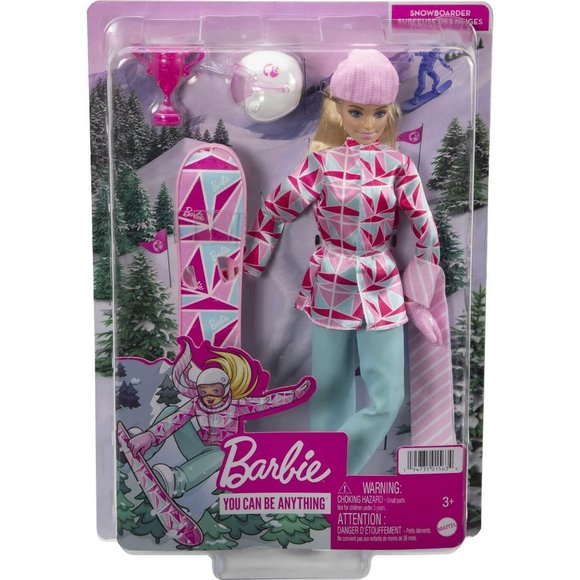 Barbie YOU CAN BE ANYTHING Snowboarder Fashion Doll - Picture 1 of 3